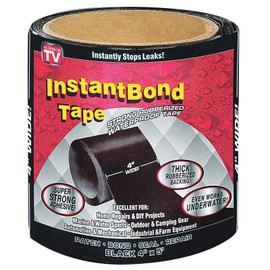 Burwells Ultra Strong Waterproof Repair Tape Black PVC: Patches & Seals Guttering Pipes & Water Leaks