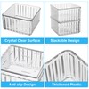 YTOPRO 7 PCS Clear Drawer Organizers Bins, 4-Size Stackable Makeup