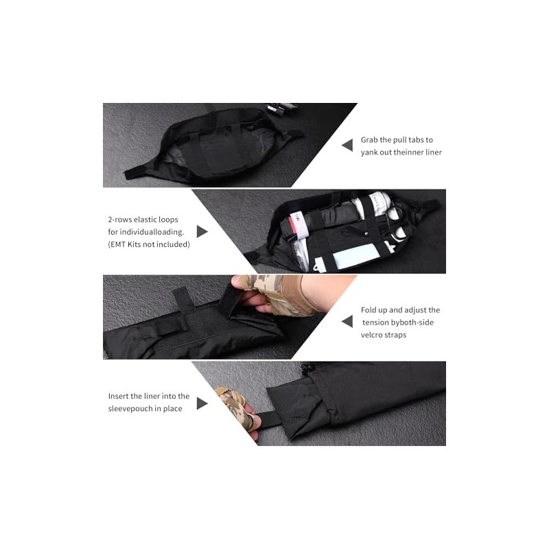Ifak Pouch Medical Trauma Roll Up Drop Bag EMT First