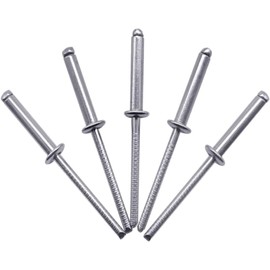 (Pack of 100) 5/32" x 1" (4.0 x 25 mm) Stainless Steel Blind Rivets Dome Head Pop Rivets DIN 7337 A2 Rivet Thumb Mandrel