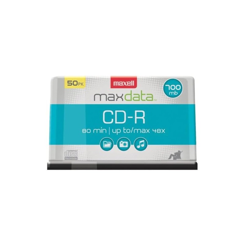 Maxell 623251/648250 700MB 80-Minute CD-Rs (50-ct Spindle),Blue