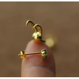 Importacion Aretes Sylvie Loki Princesa De Asgard Enchapados En Oro 18k