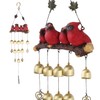 Gardenvy Cardinal Bird Wind Chime, Red Bird Bell Wind Chimes