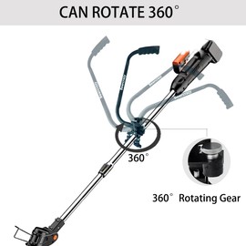 Weed Eater Handle,String Trimmer Handle,Weed Eater Handle Extension with Bracket Clamp，Ergonomic 360°rotatable Lawn Trimmer Handle Grip for Yard Trimming,Lawn Care,Landscaping