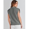 ANRABESS Women's Mock Neck Sleeveless Sweater Vest Casual Cap Sleeve