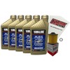 Cyclemax Full-Synthetic Yamalube Oil Change Kit compatible with 1999-2009 Yamaha