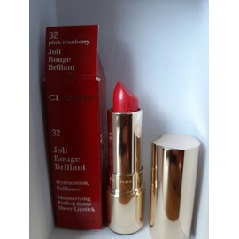Clarins Joli Rouge Brillant Moisturizing Perfect Shine Sheer  32 Pink Cranberry