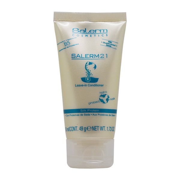 Salerm Cosmetics 21 LEAVE-IN Conditioner, B5 Provitamin Lipsomes & Silk Protein (1.73 oz - mini travel size)