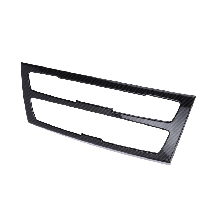 Air Conditioning Button Frame Carbon Fiber Texture Panel Trim Replacement