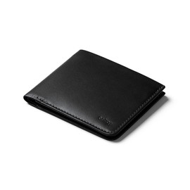 Bellroy Square Wallet, schlanke Leder-Brieftasche (max. 12 Karten und ungefaltete Scheine) Black