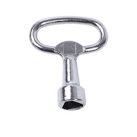 Movilideas - Elevator Key | Triangular Master Key | Elevator Door Key | Emergency Door Key | Inner Diameter 8 mm | Suitable for Elevator, Radiators, Control Boxes, Control Cabinets