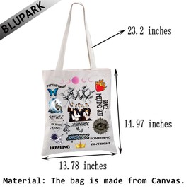 Kpop Lover Tote Bag Korean Women Group Shopping Bag for Pop Song Fans (AIN'T RIGHT)