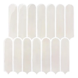 Commomy Thicker Peel and Stick Backsplash - 10 pcs of 12" x 12" - 3D Adhesive Peel and Stick Tiles Backsplash for Kitchen, Bathroom, Removable, Waterproof, Vinyl Wall Tile