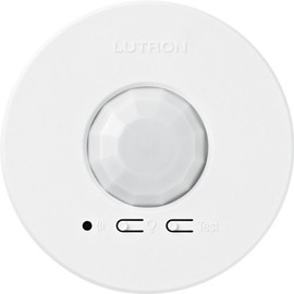 Lutron LRF2-OCR2B-P-WH Sensor de inalámbrico indicador de Ocupación/Desocupación, para cielo raso, radiofrecuencia, blanco