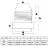 CNRAQR 6AN Male Weld on Bung Fitting Aluminum Adapters 4PCS
