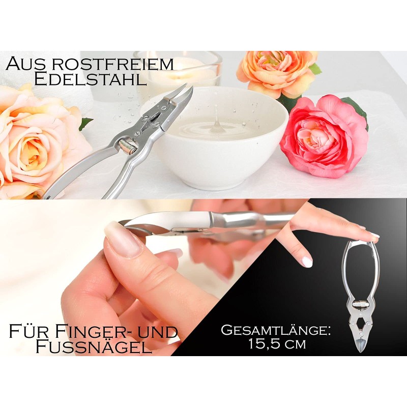 FuÃ Nagelzange mit doppelter Ãbersetzung