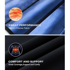 Nebility Waist Trainer for Women - Sauna Suit Sweat Vest Corset Waist Trimmer Body Shaper Black