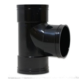 eco-filtration 82mm/3” Solvent Weld Tee Joiner – Durable PVC Pipe Fitting for 82mm Solvent Weld Pipe – Leak-Proof 3-Port Connector for Secure, Rigid Connections