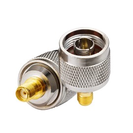 Vecys SMA Adapter N-Type Adapter SMA Female to N-Type Male Adapter for Wi-Fi Antenna Cable WLAN Wireless WiFi Router (Pack of 2)