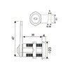 5 Pack Cam Lock Security Mailbox Lock 30 mm with