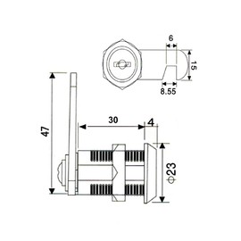 5 Pack Cam Lock Security Mailbox Lock 30 mm with 2 Keys,Cupboard Locks, Cam Lock, Door Lock, Letter Box Lock,Cabinet Lock for Mailbox Drawer Cupboard Cabinet, Each Lock has Different Keys