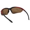L-BALANCE EYES LBP-419-8 Polarized Sports Sunglasses, Black, Red/Polarized Brown