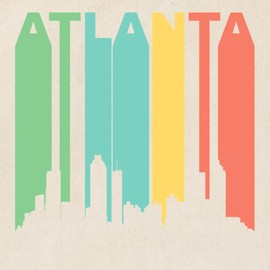 CafePress Vintage Atlanta Cityscape Tote Bag Natural Canvas Tote Bag, Reusable Shopping Bag