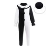 Dressy Daisy Black and White Pierrot Clown Costume with Ruffle