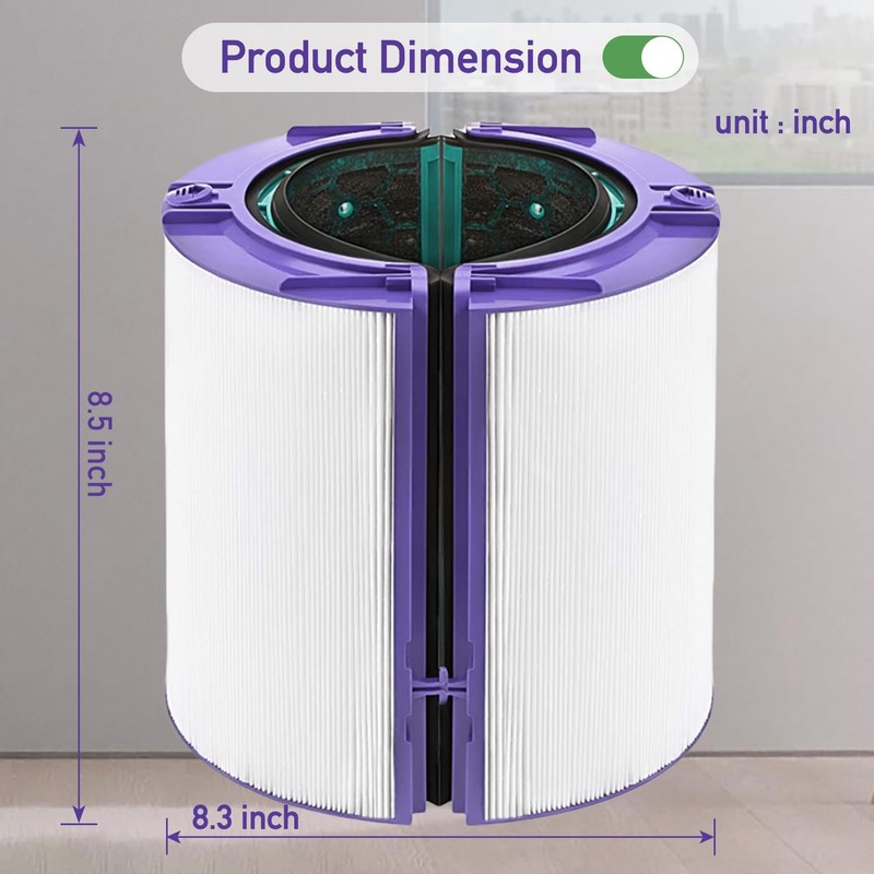 Filter Replacement for Dyson TP04 HP04 - DP04 TP05 DP05,