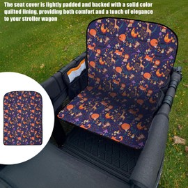 LUAATT Waterproof Printed Seat Cover Compatible for WonderFold W4 Luxe/Elite,Handmade Double Sided Usable with Quilted Lining,Single 1 Pack Seat Cover