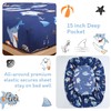 JSD Blue Shark Surfing Kids Sheet Set Full Size, 4