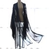 Women's Chinese Hanfu Cloak Sheer Wide Sleeve Open Front Ankle
