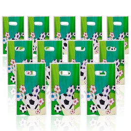 HOMEJOY Pack of 60 Football Party Gift Bags Football Goodie Bags Football Theme Gift Bags Football Bags for Birthday Party Football Theme Party Favors 25.5 x 16 cm