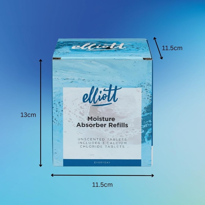 Elliott Moisture Absorber Refill Tablets Pack of 3 - Unscented
