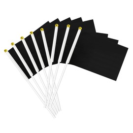 Black Flag, Black Blank Flags to Decorate Mini Small Flags on Sticks for Crafts, DIY Projects, Parties Decor, and Custom Flag Making