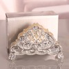 Napkin Holder European Style Metal Hollow Flower Pattern Paper Tissue