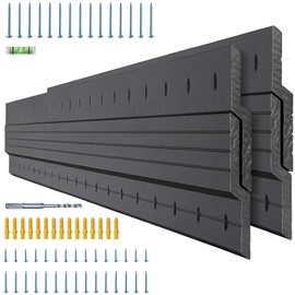 Black French Cleat Hanger 30 inch - 2 Pairs Heavy Duty Z Bar Clips Aluminum Alloy Mirror Mounting Hardware Picture Hanging Kit 200 lbs Load Interlocking Wall Brackets Frame Hanger