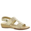 Easy Spirit Women's Hazel Wedge Sandal, Gold 710, 8.5 Wide