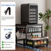 DDJ Mini Fridge Stand with Storage, 20.8x20.8in Heavy Duty Mini