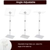 HMYHUM Small Acrylic Podium Stand, Angle Adjustable, 15.7" L x