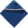 Erwin Müller Children's Hooded Bath Towel Shark Walk, Terry, Blue,