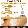 12PCS Magnetic Necklace Clasps, Gold&Silver Jewelry Extenders for Necklaces