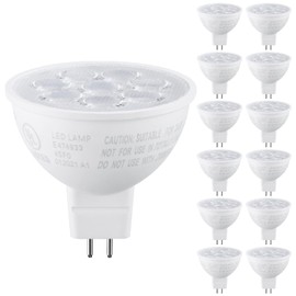 TORCHSTAR 12-Pack MR16 LED Bulbs, 50W Halogen Equivalent, GU5.3 Bi-Pin Base, 12V 550lm 6.5W Spotlight Bulb, UL Listed, 3000K Warm White, for Recessed Light, Track Lighting