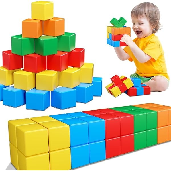 Magnetic Blocks for Toddlers Toys,1.42 Inch Building Blocks Toys for