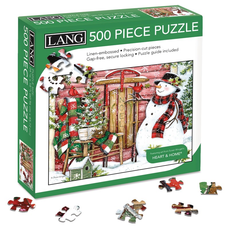 LANG Snowman & Sled Puzzles - 500 Pc (5039197)