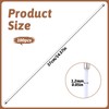 100 PCS Elastic Cords with Metal Ends, 37cm/14.5 Inch Elastic