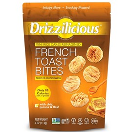Drizzilicious Mini Rice Cakes Variety Pack, French Toast and Very Berry 2 Pack
