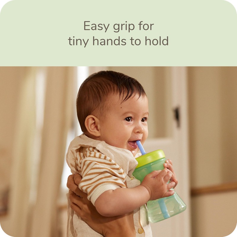 NUK Fun Grip Straw Cup, 3-Pack - Toddler Sippy Cup