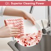 JOYMOOP Microfiber Cleaning Cloth, Pure Pink Towels with Edging, Small