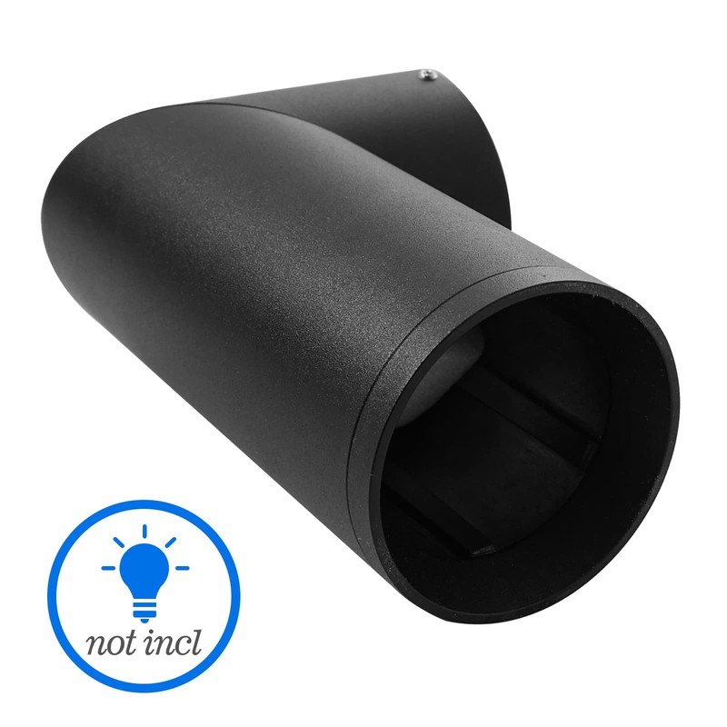 Surface-Mounted Spotlight, Black, Swivelling Surface-Mounted Spotlight with GU10 Socket, Aluminium